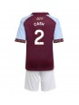 Aston Villa Matty Cash #2 Kotipaita Lasten 2025-26 Lyhythihainen (+ shortsit)